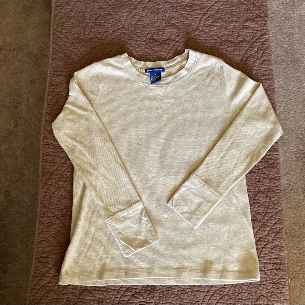 🎁Architect size small, beige, long sleeve top